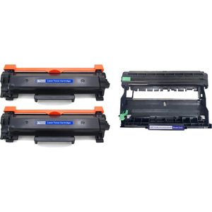 Kit de tóner y tambor compatible Brother TN2420 & DR2400 – alta capacidad, paquete de 3