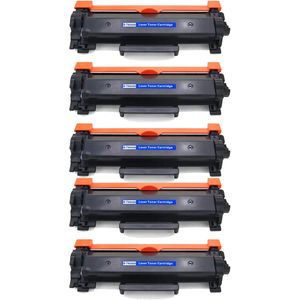 Cartuchos de tóner compatibles Brother TN2420 – negro, alta capacidad, paquete de 5