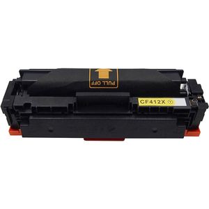 Cartucho de tóner compatible HP 410X – amarillo, alta capacidad (CF412X)
