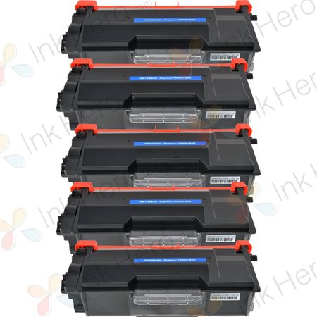 Cartutxos de tòner compatibles Brother TN3480 – negre, alta capacitat, paquet de 5 unitats