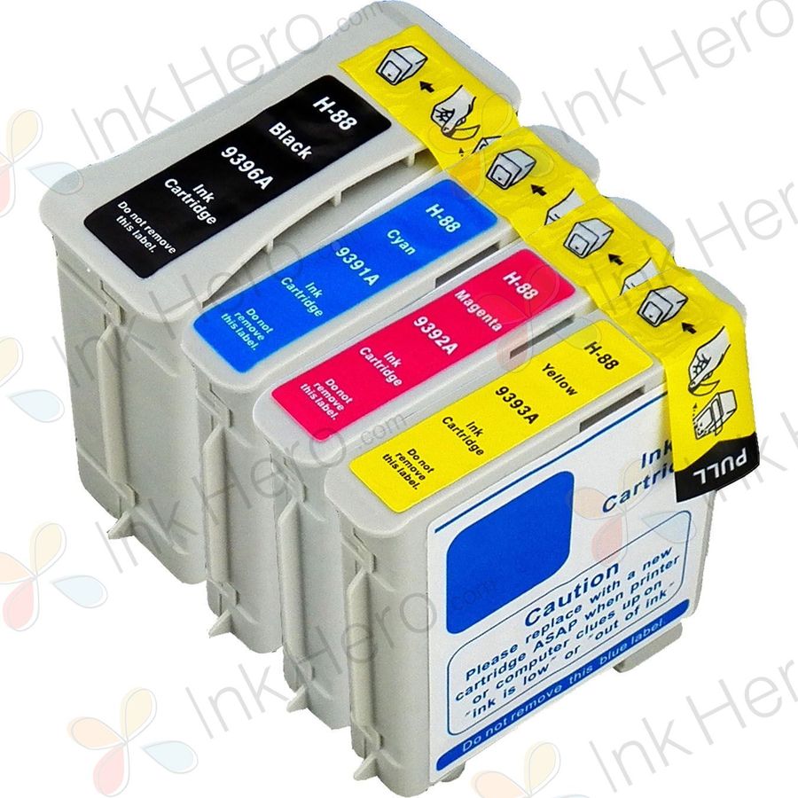 Pack de 4 HP 88XL cartuchos de tinta compatibles alta capacidad (Ink Hero)