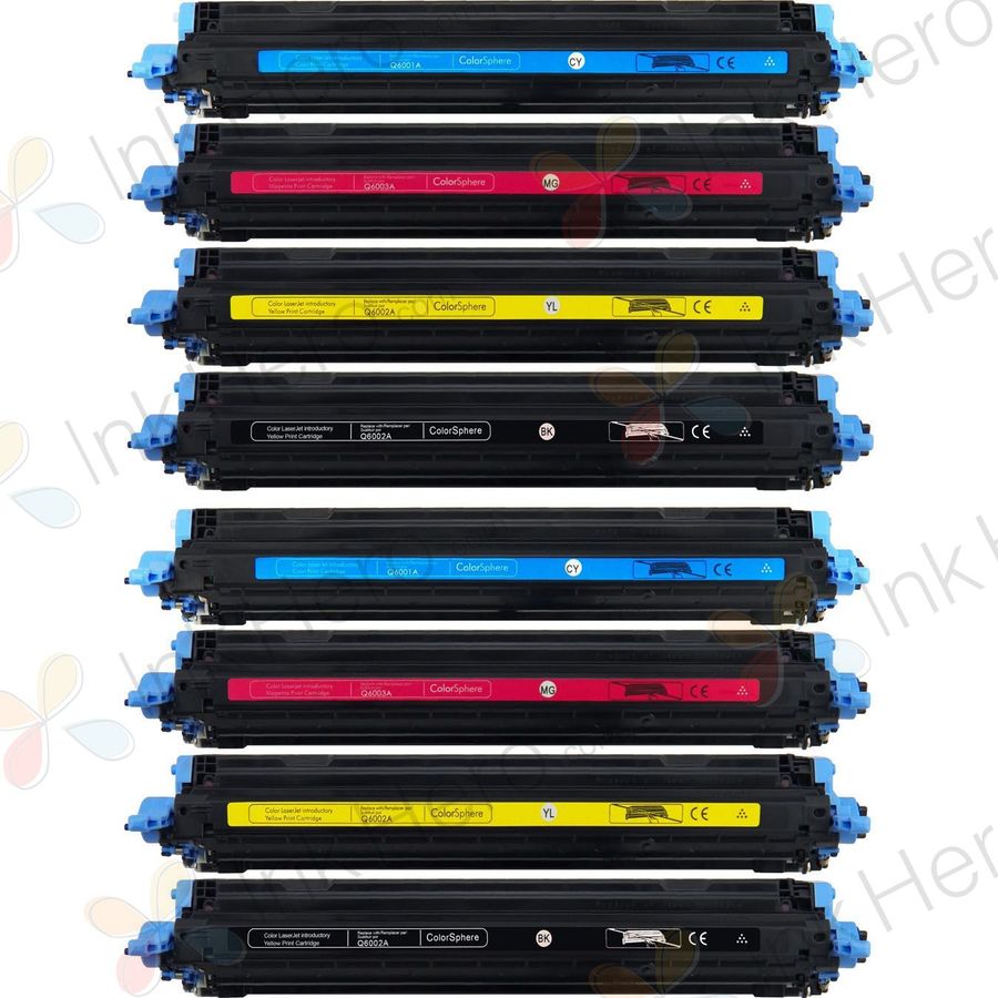 Pack de 8 HP 124A toner compatibles (Ink Hero)