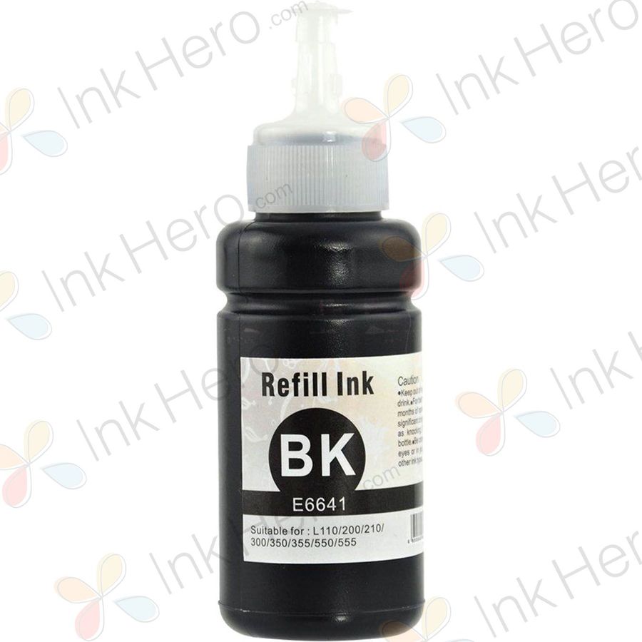 Epson 664 (T6641) botella de tinta negro compatible (Ink Hero)